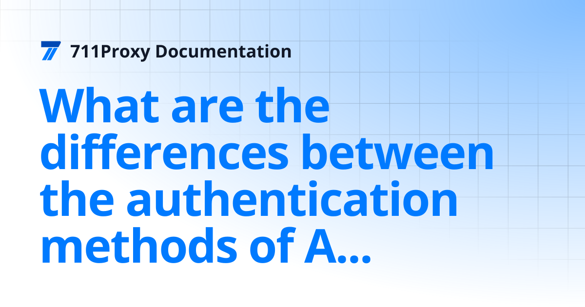What are the differences between the authentication methods of API and ...
